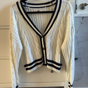 White and black Cardigan
